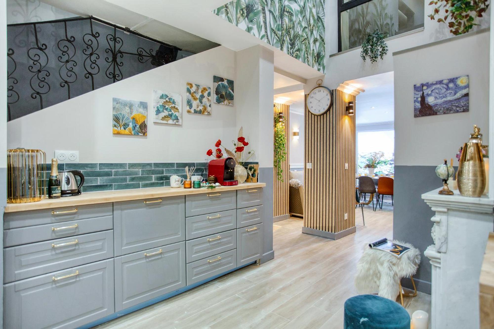Elegant Triplex In Paris - Ideal For 10 - Aircon Exteriér fotografie